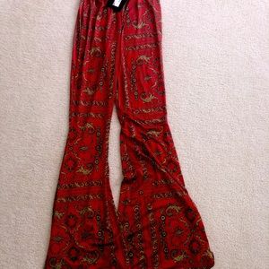 Boho bell bottom pants
